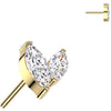 Titanium Top top zirconia marquise cut Push-In
