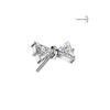 Titanium Top top bowtie zirconia Push-In