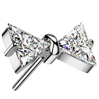 Titanium Top top bowtie zirconia Push-In