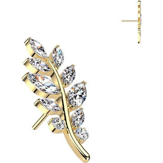 Titanium Top top olive leaf zirconia Push-In