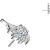 Titanium Top top angel wing zirconia Push-In