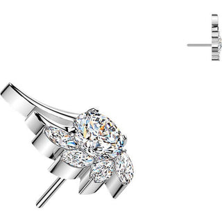 Titanium Top top angel wing zirconia Push-In