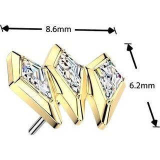 Titanium Top top spear zirconia Push-In