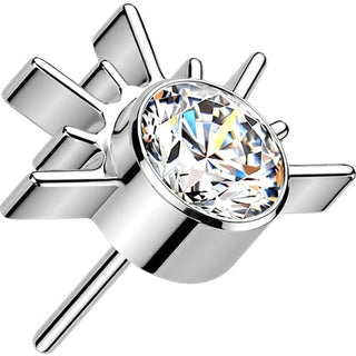 Titanium Top top sunrise zirconia opal Push-In