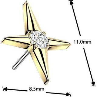 Titanium Top top star zirconia Push-In