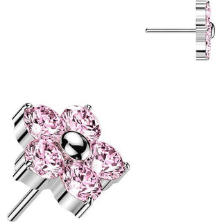Titanium Top top 5 zirconia flower Push-In
