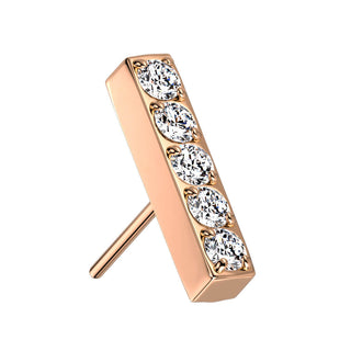 Titanium Top Top Bar Zirconias Push-In