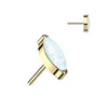 Titan Top Top Marquise Schliff Zirkonia Push-In
