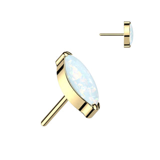 Titan Top Top Marquise Schliff Zirkonia Push-In