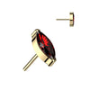 Titan Top Top Marquise Schliff Zirkonia Push-In