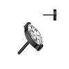 Titan Top Top Marquise Schliff Zirkonia Push-In