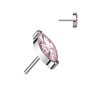 Titan Top Top Marquise Schliff Zirkonia Push-In