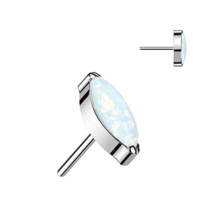 Titan Top Top Marquise Schliff Zirkonia Push-In