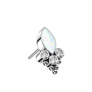 Titan Top Top 4 Zirkonia Opal Push-In