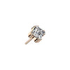 Titanium Top Top Square Zirconia Push-In