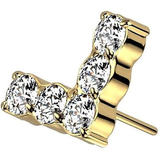 Titanium Top Top L-shaped Zirconia Push-In