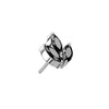 Titanium Top top marquise cut 3 zirconias Push-In