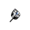 Titan Top Top Tropfen Zirkonia Push-In