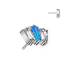 Titanium Top top 3 zirconias or opals Push-In