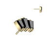 Titanium Top top 3 zirconias or opals Push-In