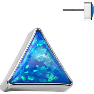 Titanium Top top triangle bezel setting opal Push-In