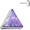 Titanium Top top triangle bezel setting opal Push-In