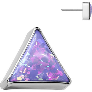 Titanium Top top triangle bezel setting opal Push-In
