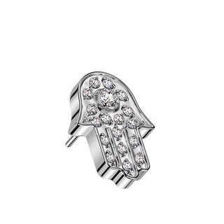 Top Top Hamsa Zirconia Push-In