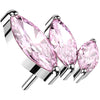Titanium Top top marquise cut zirconia Push-In