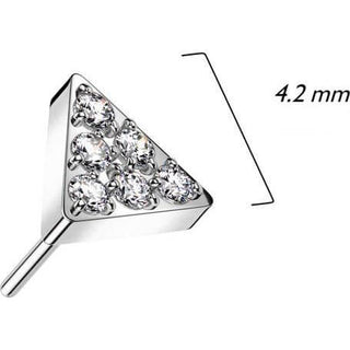 Titanium Top Triangle Zirconia Push-In