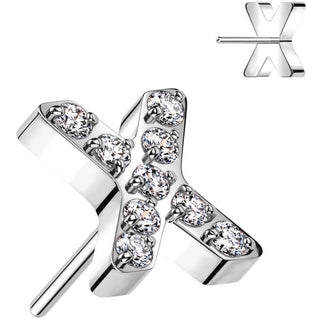 Titanium Top Zirconia Cross Push-In