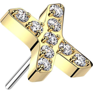 Titanium Top Zirconia Cross Push-In