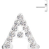 Titanium Top top alphabet initial zirconia Push-In