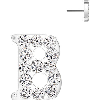 Titanium Top top alphabet initial zirconia Push-In