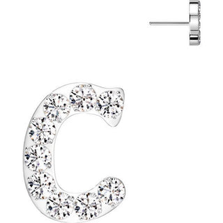 Titanium Top top alphabet initial zirconia Push-In