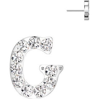 Titanium Top top alphabet initial zirconia Push-In
