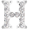 Titanium Top top alphabet initial zirconia Push-In