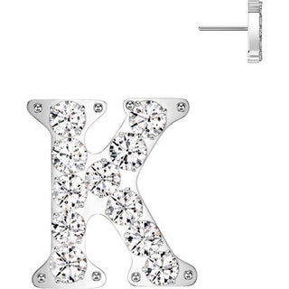 Titanium Top top alphabet initial zirconia Push-In