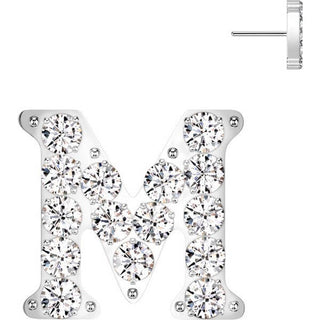 Titanium Top top alphabet initial zirconia Push-In