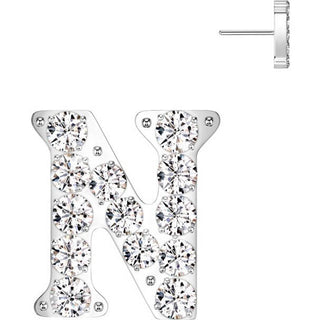 Titanium Top top alphabet initial zirconia Push-In