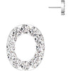 Titanium Top top alphabet initial zirconia Push-In