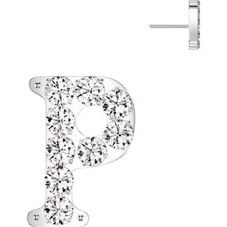 Titanium Top top alphabet initial zirconia Push-In