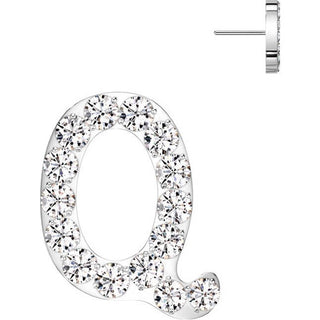 Titanium Top top alphabet initial zirconia Push-In