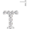 Titanium Top top alphabet initial zirconia Push-In