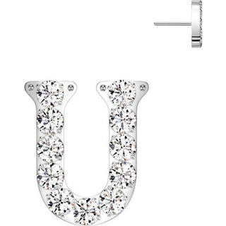 Titanium Top top alphabet initial zirconia Push-In