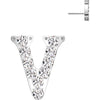 Titanium Top top alphabet initial zirconia Push-In