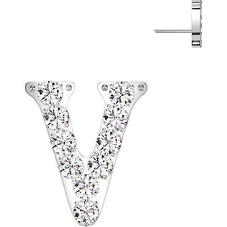 Titanium Top top alphabet initial zirconia Push-In
