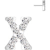 Titanium Top top alphabet initial zirconia Push-In