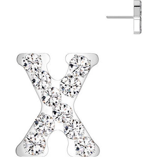 Titanium Top top alphabet initial zirconia Push-In