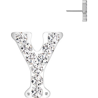 Titanium Top top alphabet initial zirconia Push-In